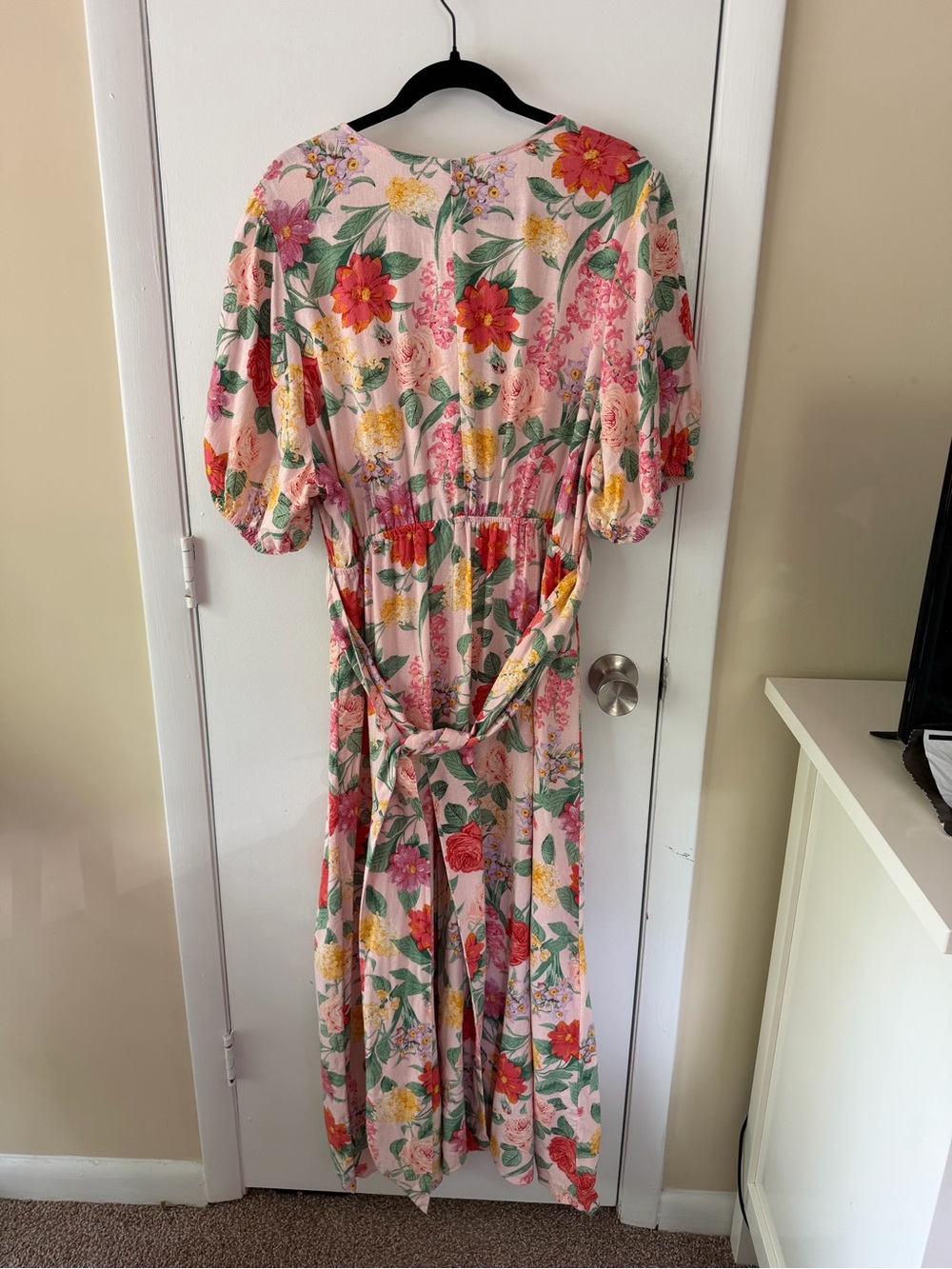 Old Navy Fit & Flare Linen-Blend Maxi Dress - Picture 6 of 8